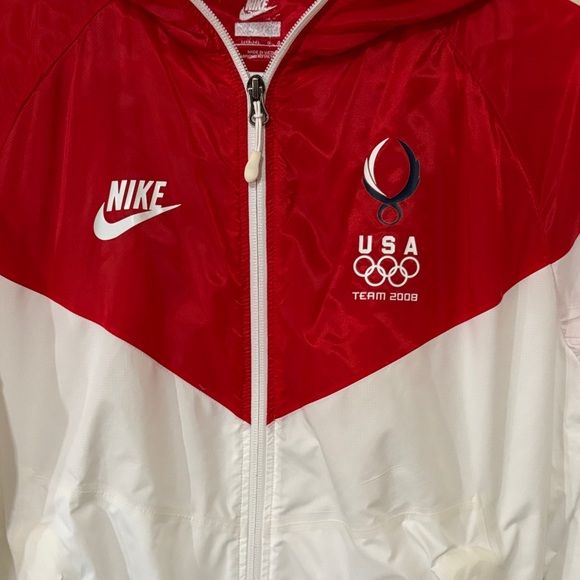 Nike Red and White USA Jacket 2008 Olympics - Picture 2 of 13